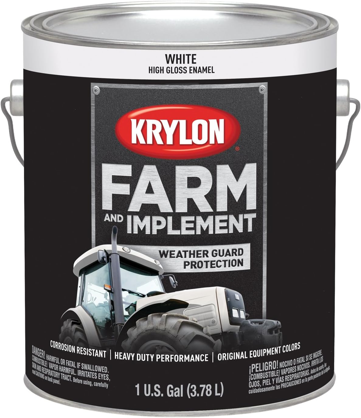 Farm & Implement Paint Gallons Gloss White 128 Ounces