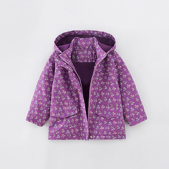 Girls Toddler Heavyweight Hooded Coat Print Jacket for Girls' Kids