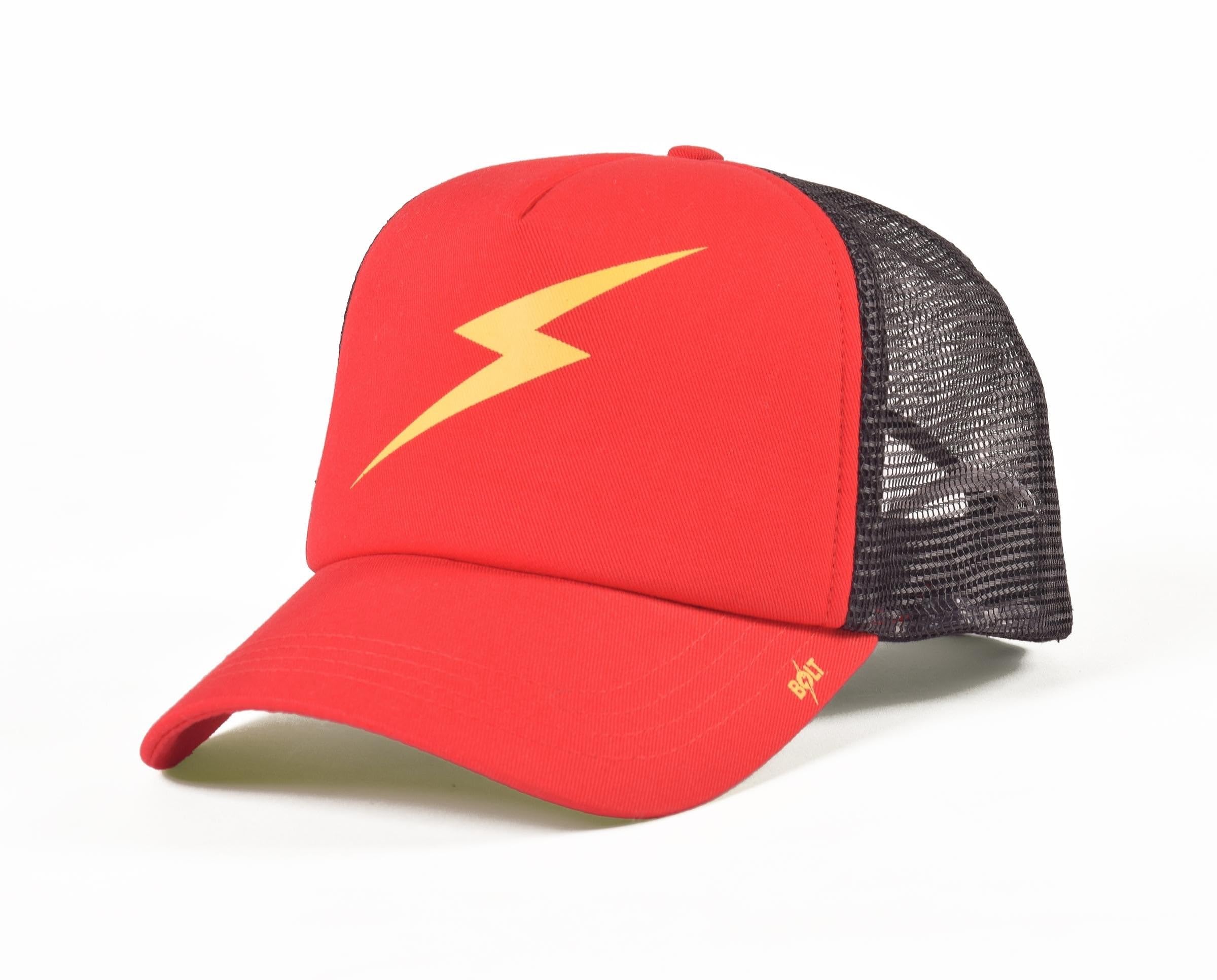 Lightning BoltForever Trucker Cap - Formula One Red