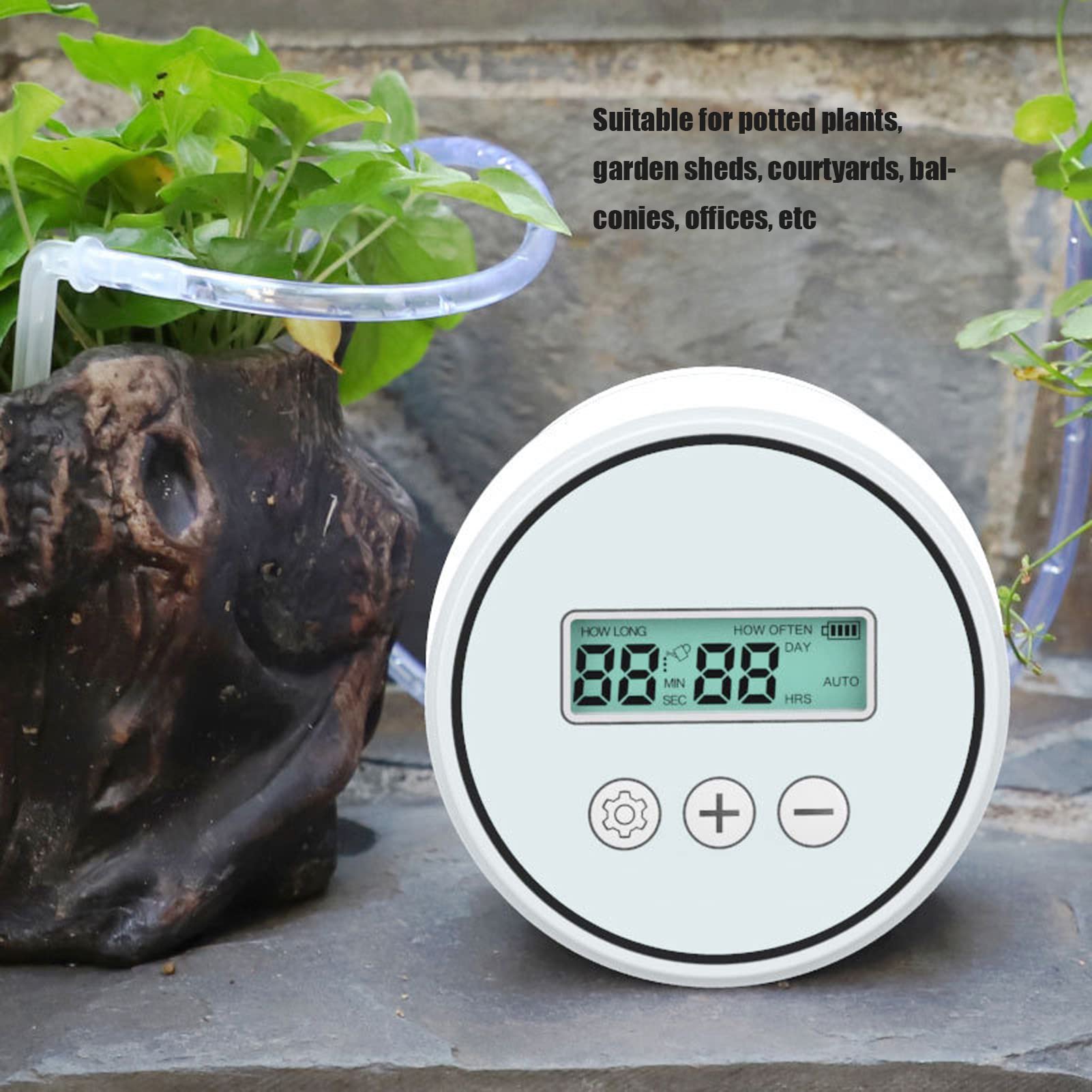 Système D'arrosage Automatique pour Plantes D'intérieur, Système D'arrosage Automatique, Minuterie D'irrigation USB Intelligente Programmable, Minuterie de Robinet de Tuyau Intelligent pour 20 Plantes