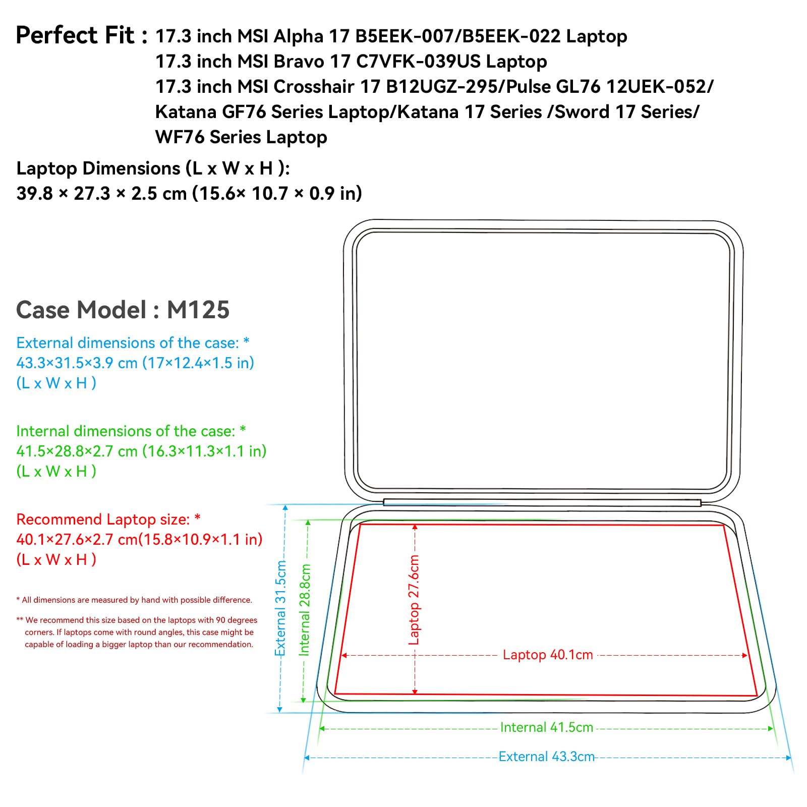 Smatree Hard EVA Protective Case For 16" Acer Predator Helios Gaming Laptops - Waterproof & Shock Resistant