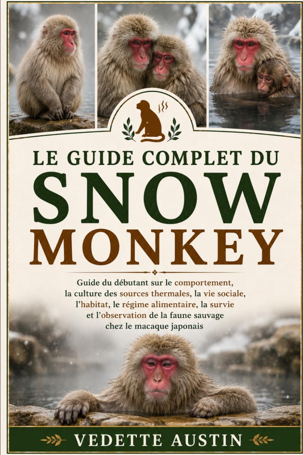 LE GUIDE COMPLET DU SNOW MONKEY: Guide du débutant sur le comportement, la culture des sources thermales, la vie sociale, l'habitat, le régime ... de la faune sauvage chez le macaque japonais
