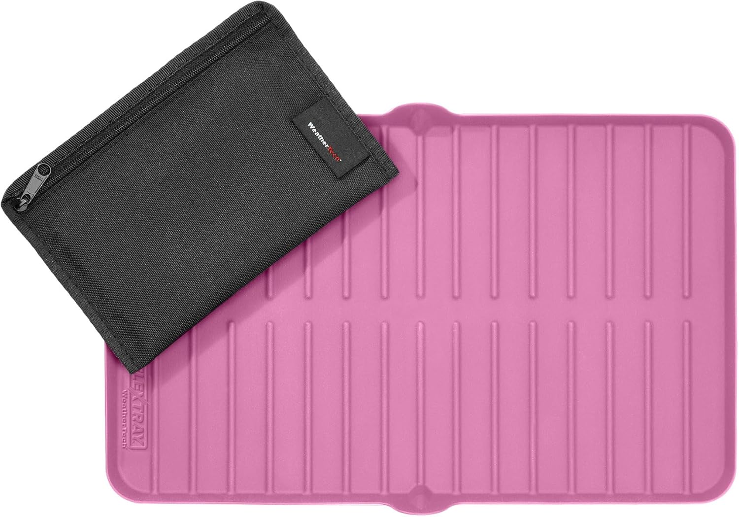 WeatherTech FlexTray - Silicone Multi-Use Protection Tray - Pink Tray + Storage Bag