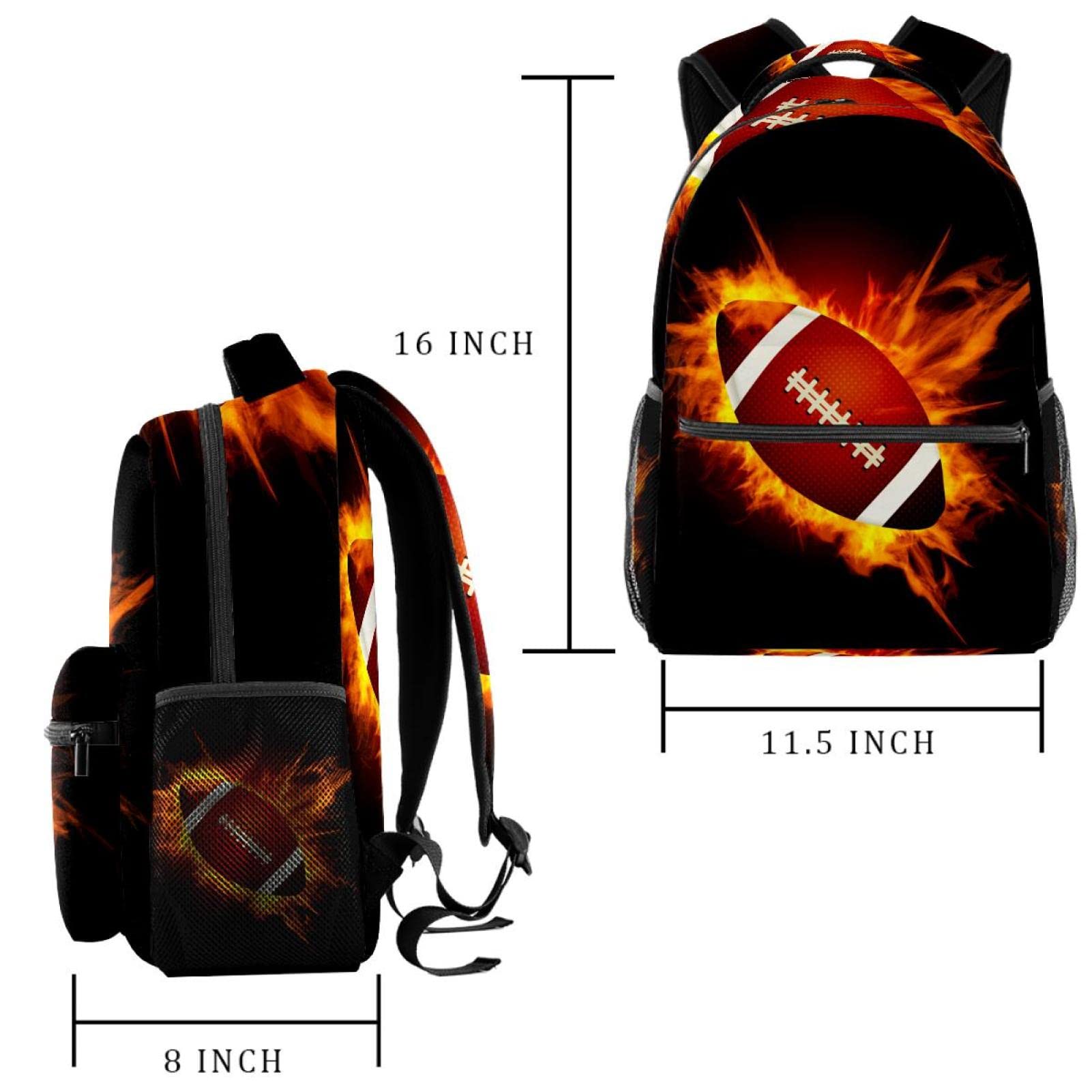 Sparare Pallavolo Sport Borse a tracolla zaino casual unisex per bambini adolescenti