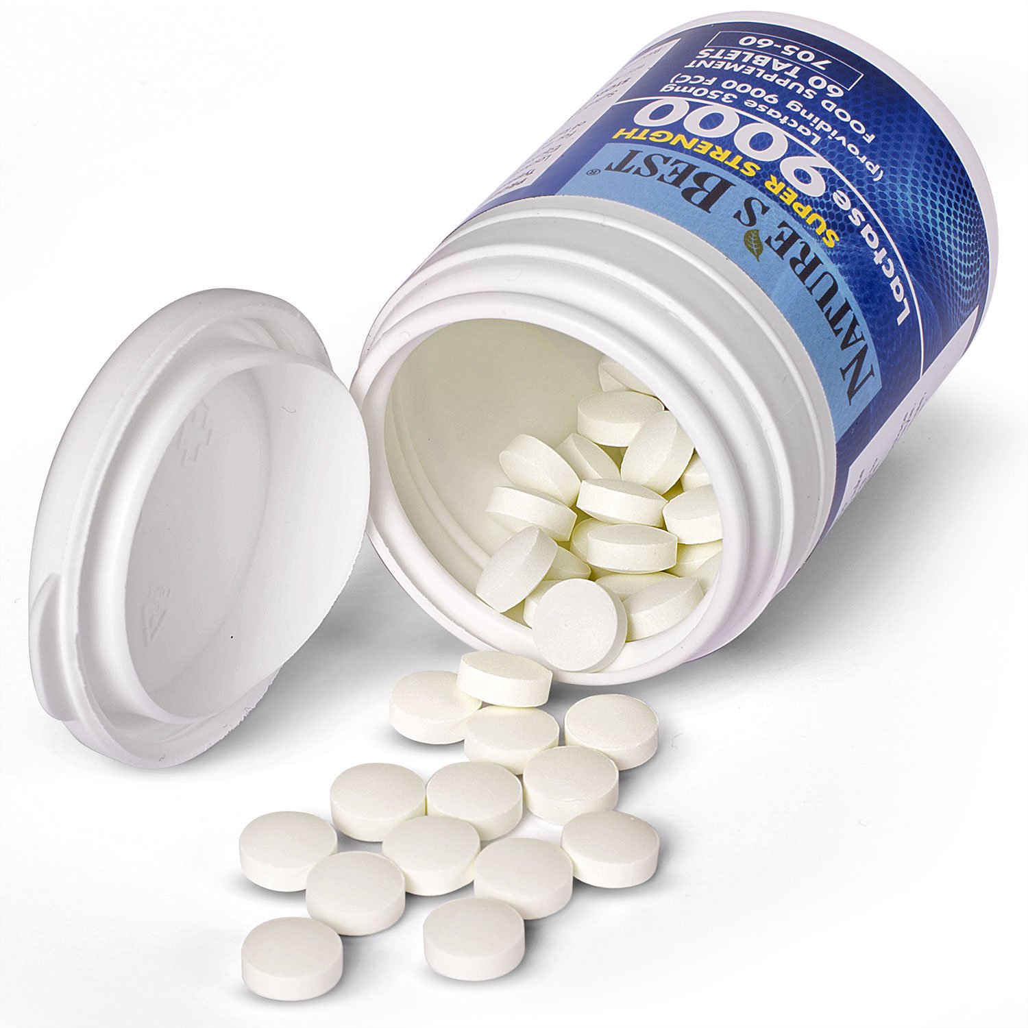 Super Strength Lactase Tablets 9000 FCC Enzyme Units Max Strength