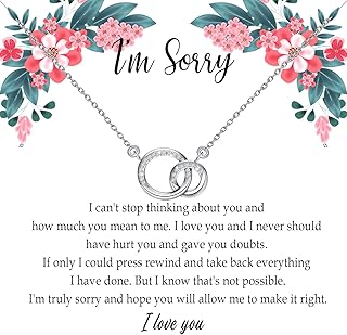 I'm Sorry Gift I'm Sorry Necklace Say Sorry Gift Girlfriend Apology Gift Forgiveness Gift To Say You're Sorry Jewelry Gift
