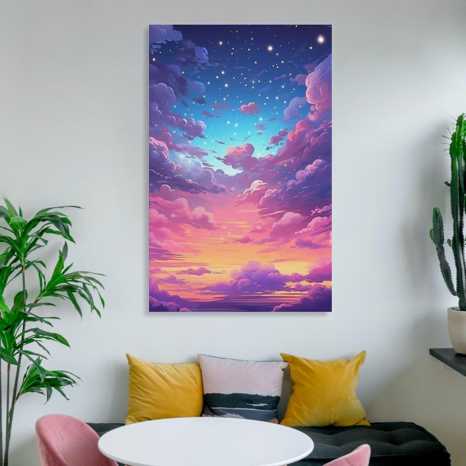 絵画 インテリア　絵　油絵　uF6-111309　風景（朝陽、夕陽） 絵画 インテリア 絵 額付 (黒）油絵 uF6-111309 風景（朝陽