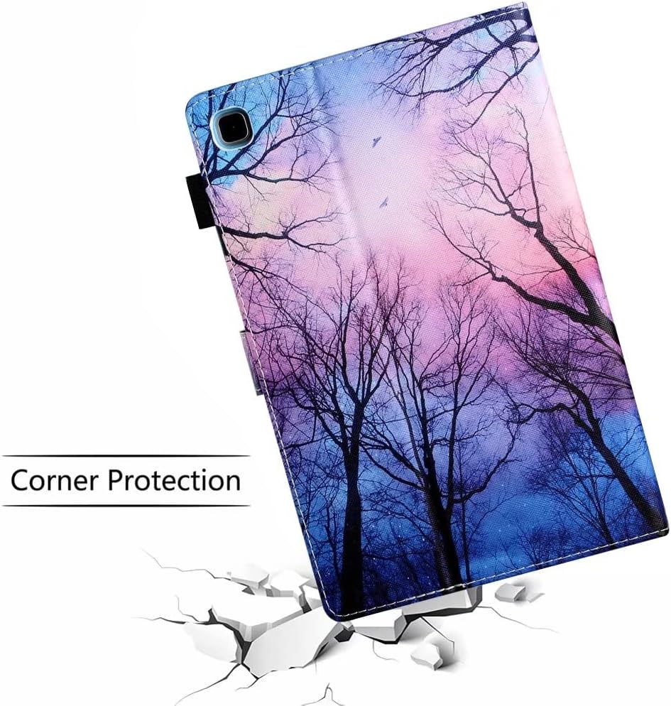 Samsung Galaxy Tab A7 Lite 8.7 inch Case, [SM-T220/T225/T227 ] PU Leather Multi-Angle Viewing Stand Shell Cover Full Body Protection Smart Case for Samsung Galaxy A7 Lite 2021 - Forest