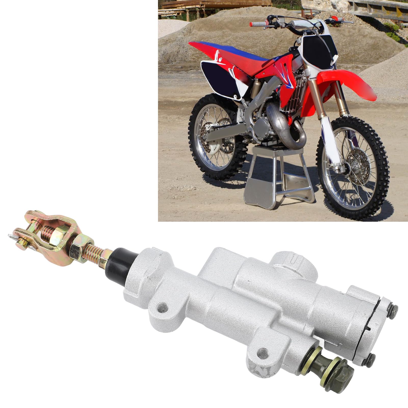 EBTOOLS Master-cylindre de Frein Arrière Haute Performance pour CRF 250R 450R 250X 450X CR 125R 250R - Construction en Métal
