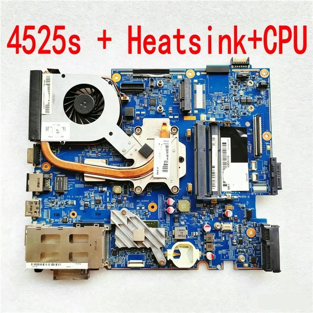 Scheda Madre Del Portatile Adatto for HP ProBook 4525s 613213-001 | 613211-001 Notebook 48.4GJ02.011+CPU+Dissipatore di calore = 613212-001 622587-001