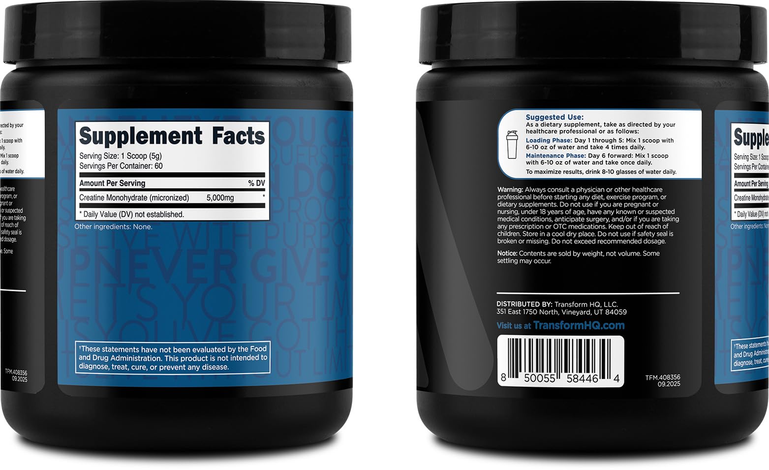 TransformHQ Creatine Monohydrate Powder (Unflavored) 60 Servings — Amazon image 6