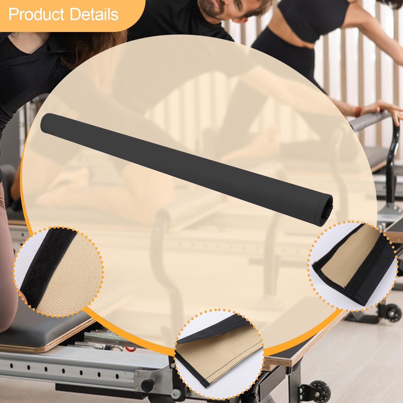 Copertura Maniglia Pilates Reform Rivestimento Barra Letto Core Pilates Accessorio Maniglia Macchina Pilates PU Pelle Manicotto Presa Piede Adatto per