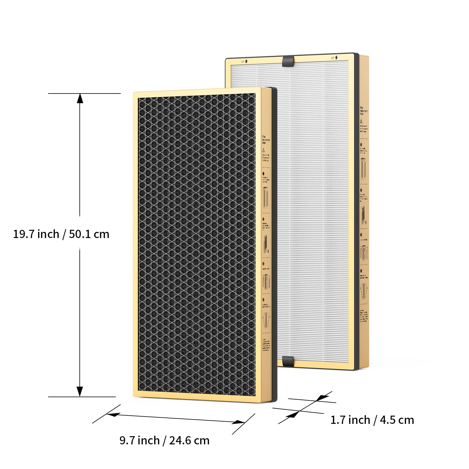 Amazon | Jafända JF888 交換用フィルター 2パック VOCフィルター 4.5