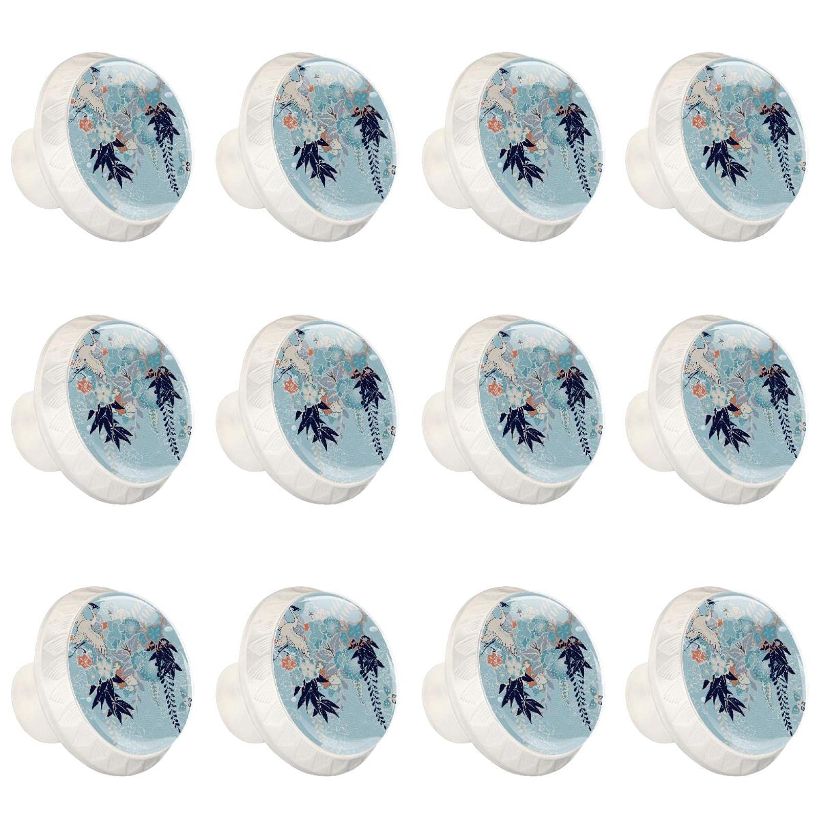 Boutons décoratifs ronds lot de 12 avec poignée ergonomique pour tiroir de commode