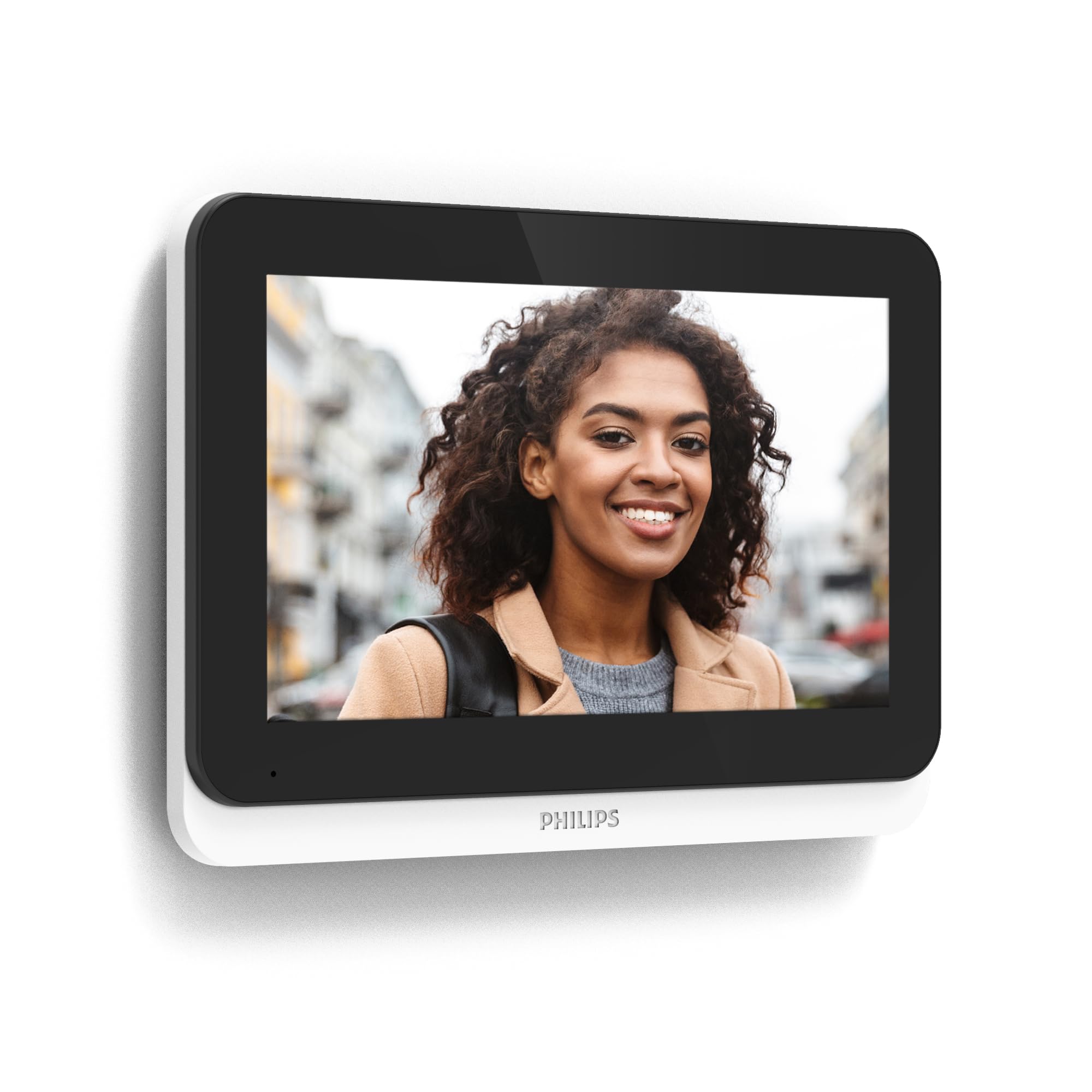 Philips WelcomeEye Connect 3 WLAN-Video-Türsprechanlage, 2-Draht-System, 7" Touchscreen, 3K-Auflösung, Dualband-WLAN, RFID-Badges, Farb-Nachtsicht, Alexa kompatibel