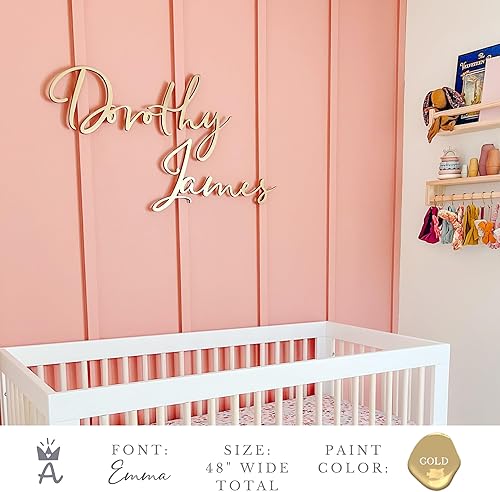 Miniatura 3 de Letrero de madera con nombre personalizado para guardería o habitación de niños, vista previa instantánea de fuente, múltiples estilos disponibles