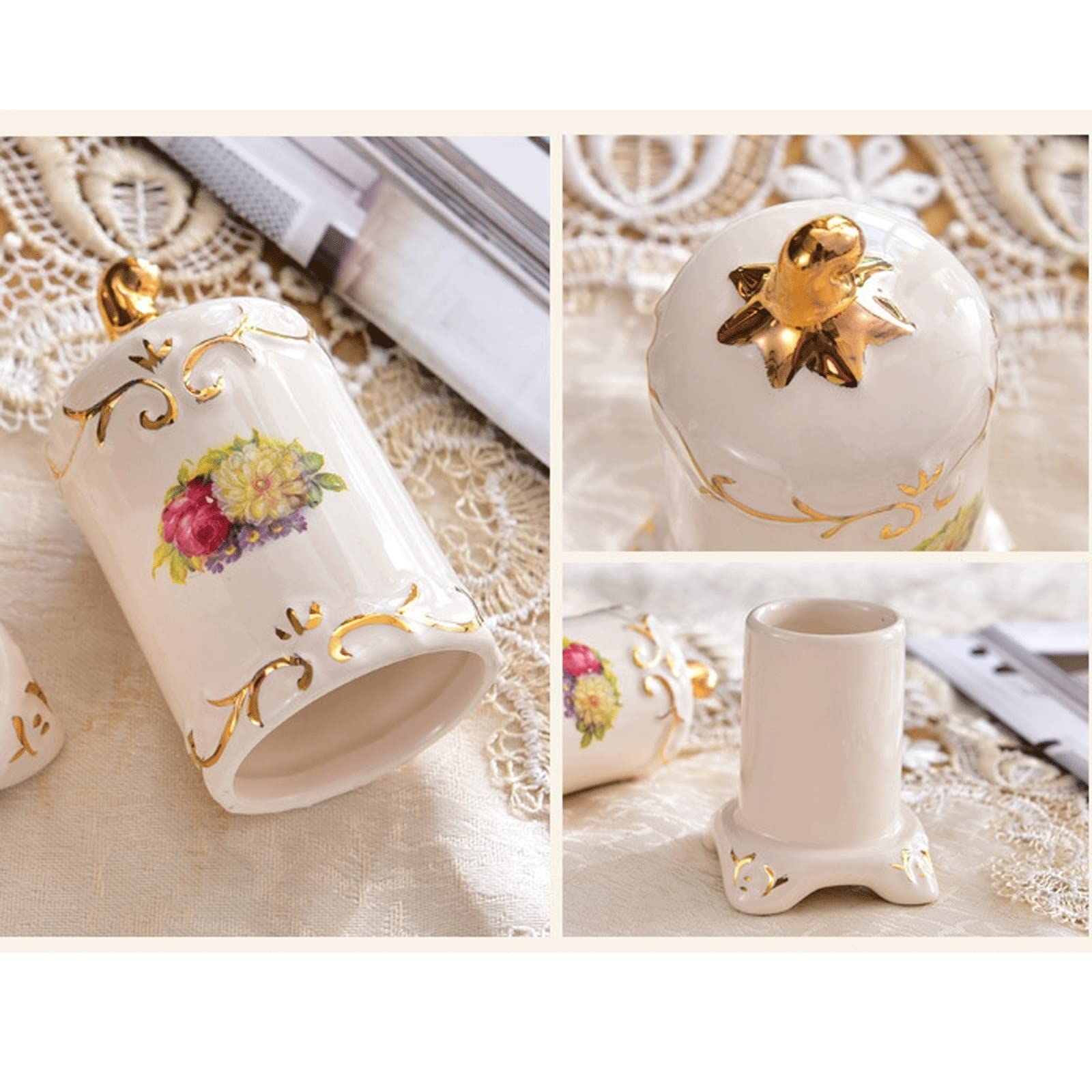 Elegancki Uchwyt Na Wykałaczki Kreatywny Ceramiczny Dozownik Na Wykałaczki Dom Salon Stół Jadalny Wykałaczka Wystrój Vintage Dozownik Na Wykałaczki