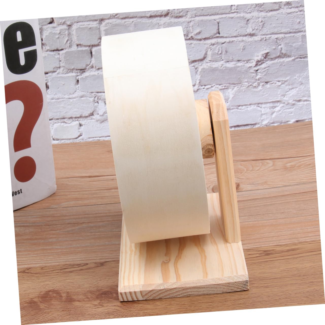 Rueda De Ejercicio De Madera para Hámsteres y Roedores Rueda Silenciosa y para Mediano para Fortalecer Uñas y Patas