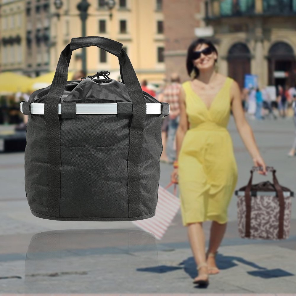 Bicicletta Bicicletta Ciclo Staccabile Anteriore Tela Basket Carrier Bag Pet Carrier Telaio In Lega di Alluminio Pet Carrier