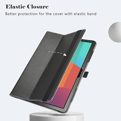 Miniatura 2 de LiuShan Funda compatible con OXTAB OX Tab 10, piel sintética, delgada, plegable, soporte para tablet OXTAB Tab 10 OX-P010-2 de 10.1 pulgadas (3