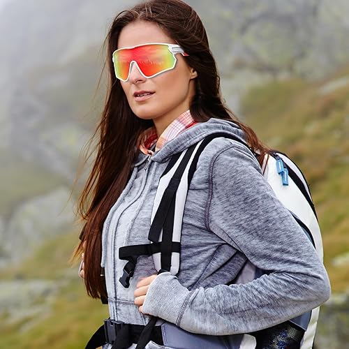 Miniatura 7 de BEACOOL Gafas de sol deportivas polarizadas para hombres y mujeres, jóvenes, béisbol, pesca, ciclismo, correr, senderismo, motocicleta, lentes Tac