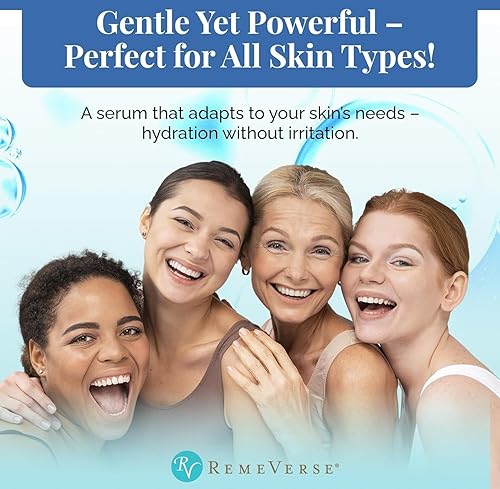 Miniatura 3 de RemeVerse Ácido hialurónico  suero de 1 onza ácido hialurónico 100 puro de grado médico de fuerza clínica con vitamina C y extracto de té verde