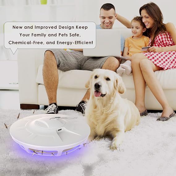 Mosalogic Grey Fly Trap with Flea Trap for Inside Your Home Fly Insect Trapper