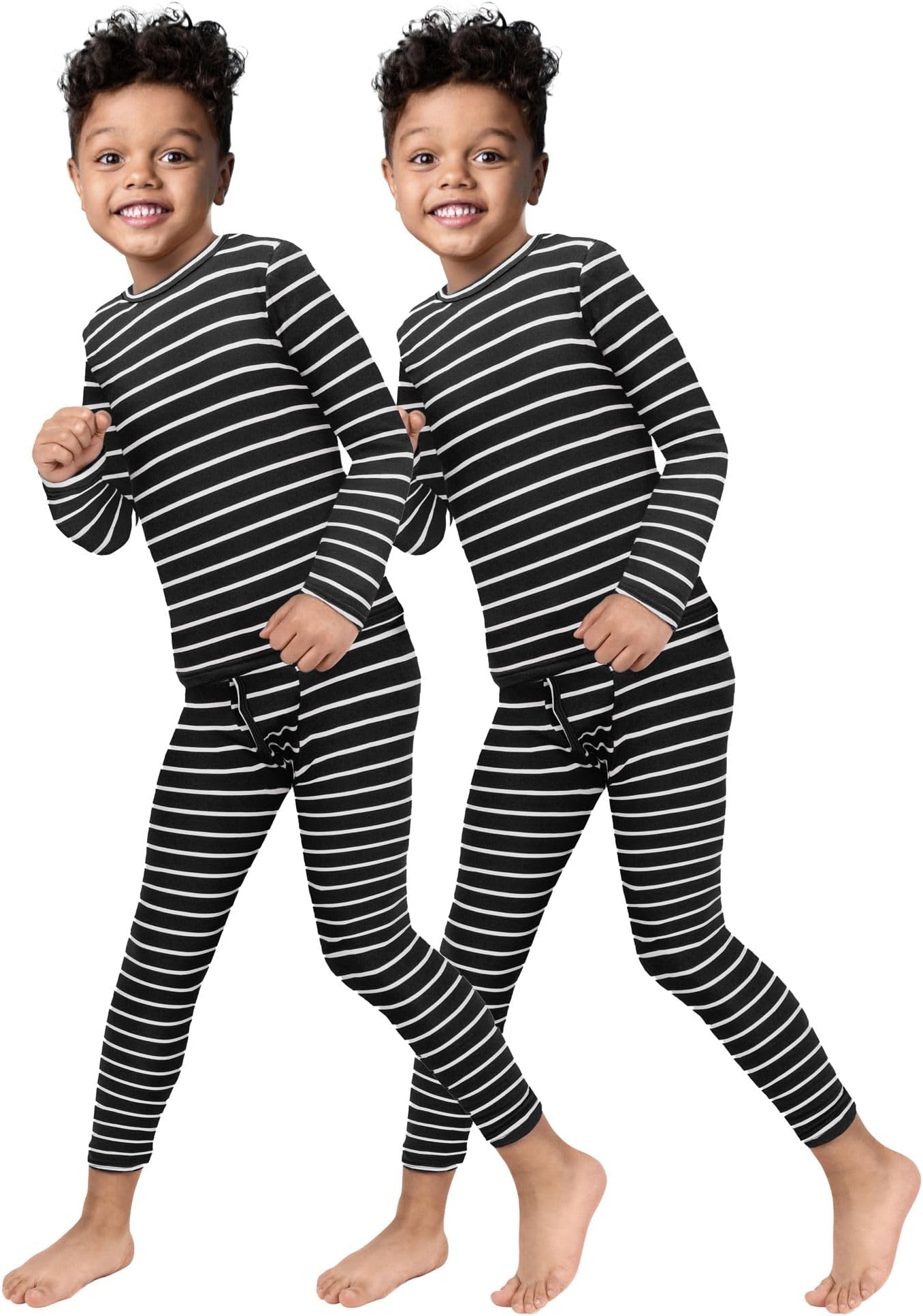 ROCKY Thermal Underwear for Kids, Boys 2 Pack Thermals, Long Johns Underwear, Base Layer for Cold Weather/Skiing - Pack of 2