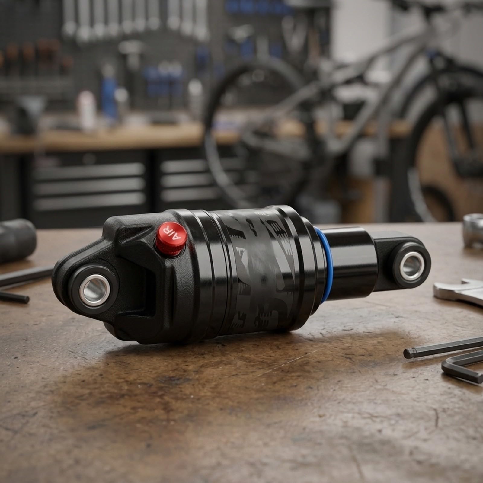 pour amortisseur AR Vélo pour gaz 150mm Pression Ajustable 100-150psi