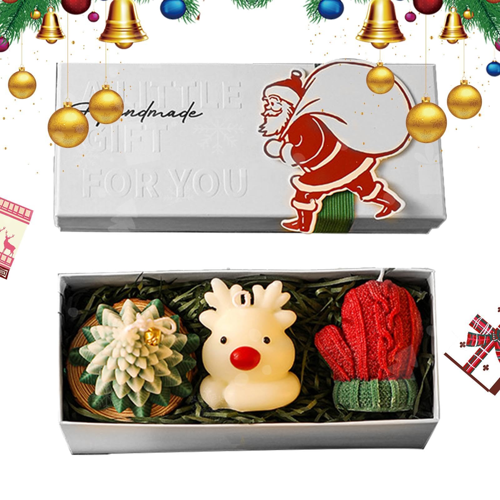 Vela navideña perfumada, velas navideñas sin llama | Velas Perfumadas para Mujer | Velas de aromaterapia para relajación, velas aromáticas navideñas de vela de invierno para el hogar