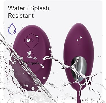 bed geek Remote Control Love Egg bed geek Powerful Vibrating Patterns Rechargeable Purple