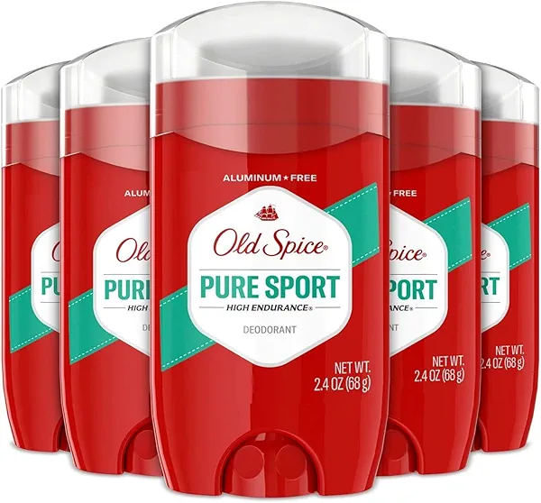 Old Spice Pure Sport Deodorant, 2.4 Ounce (Pack of 5)