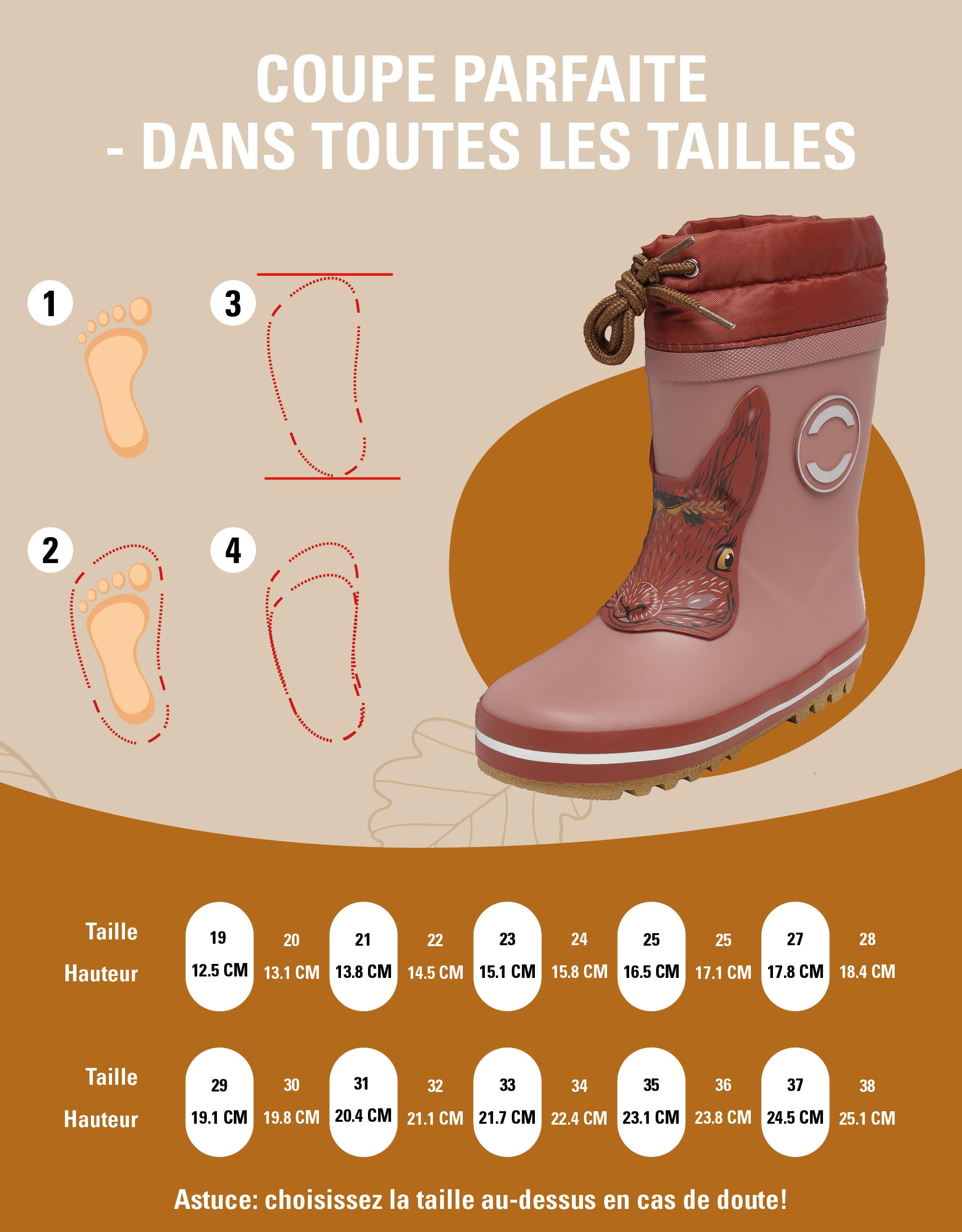 Mikk-line Warm Gefütterte Gummistiefel Kinder | Wasserdicht Regenstiefel für Jungen und Mädchen | Winddicht Thermo Gummistiefel | Regenschuhe Mit Reflektiernde Details