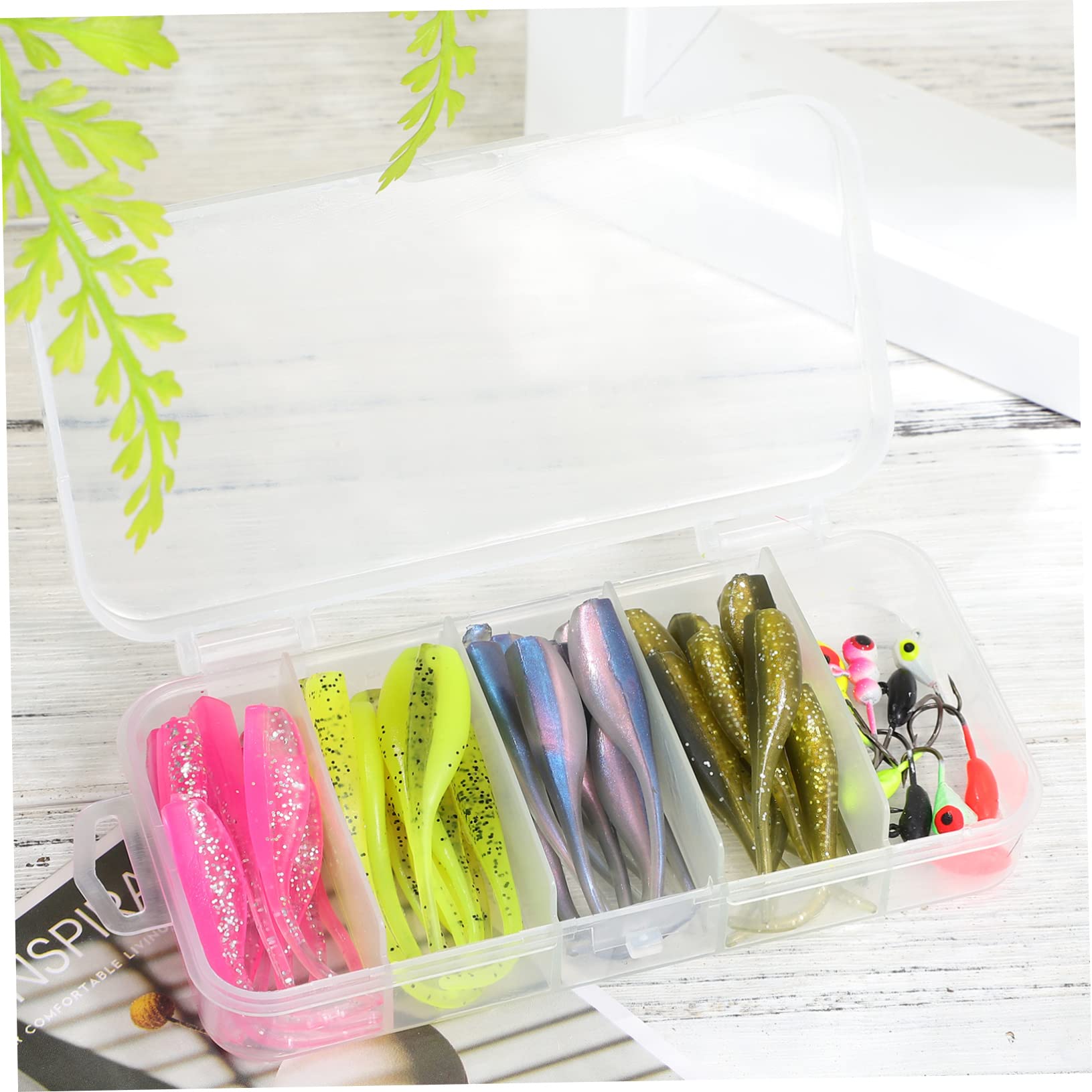 Lot De 8 Leurres Lumineux Réutilisables SUPVOX - Appâts Coulants Pour Pêche Eau Douce Et Salée