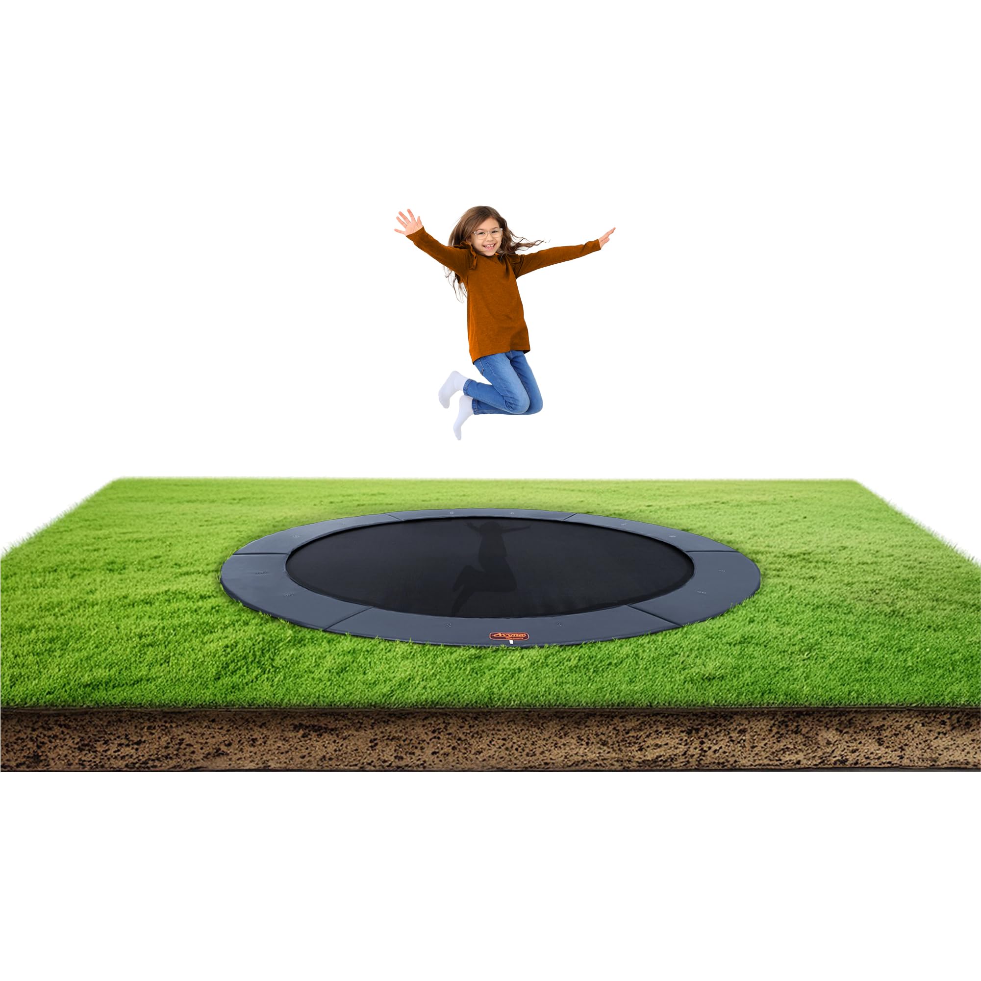 Avyna Premium Round In-Ground Trampoline, 15 FT, 14 FT & 12 FT – Outdoor Trampoline for Kids and Adults with Advanced Safety Features