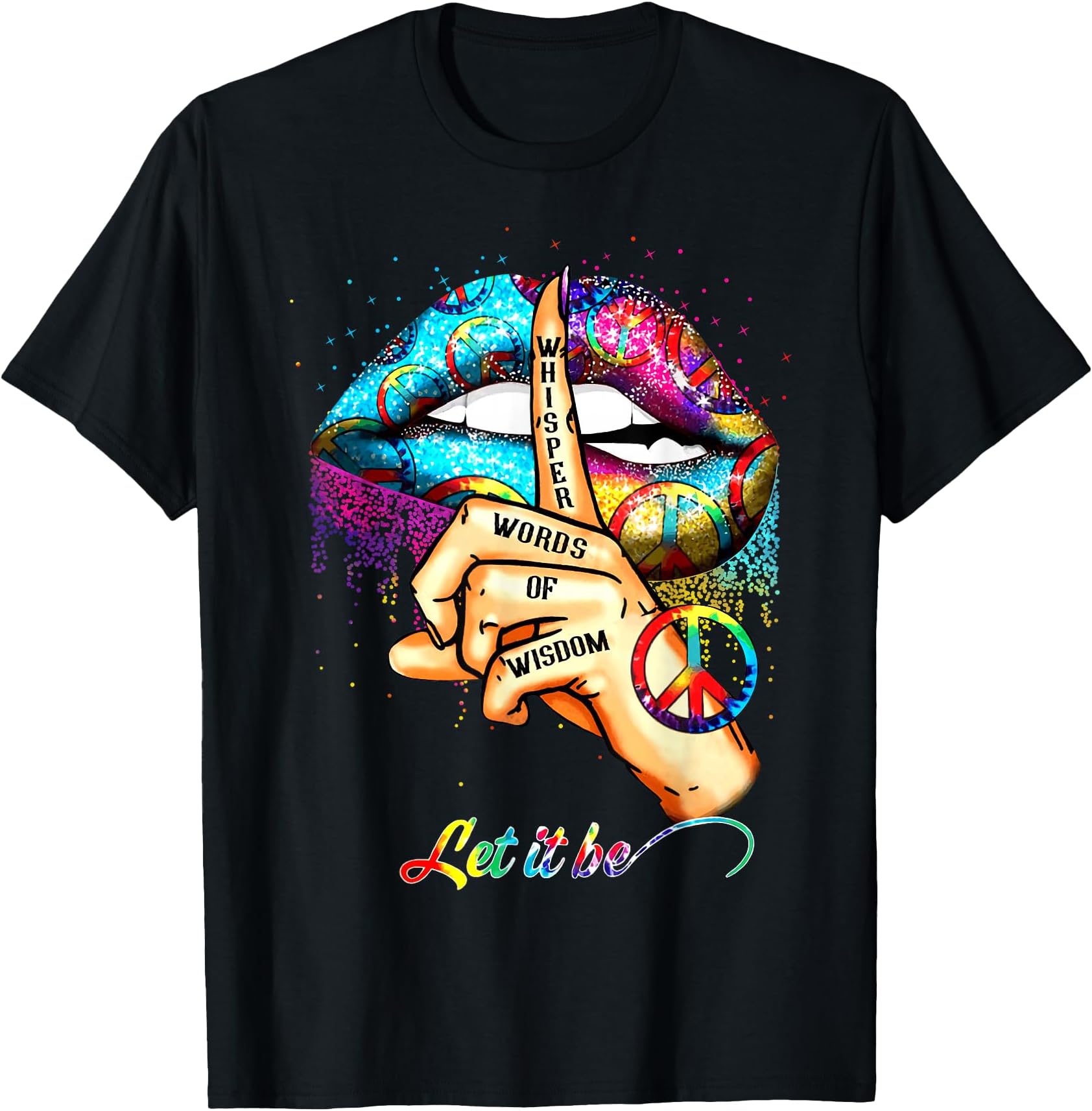 Whisper Words of Wisdom let Peace Signal let it be T-Shirt