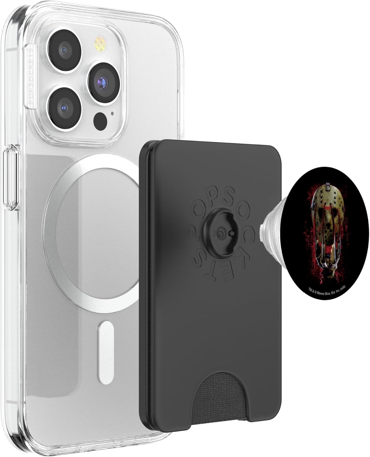 Freddy vs Jason Mask and Claws PopSockets PopWallet for MagSafe