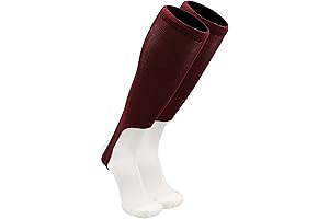 Solid Color 7 Inch Maroon Stirrups Baseball Socks