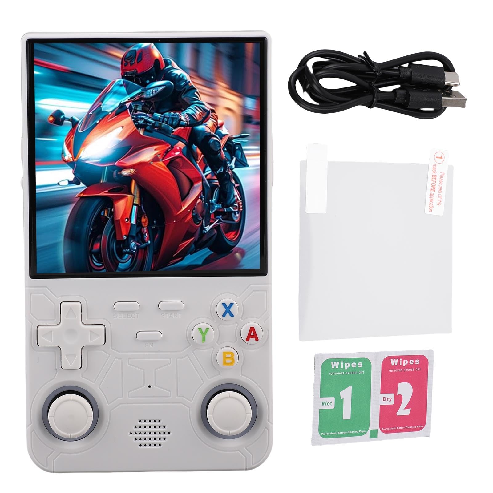 Console di Gioco Portatile retrò - Schermo da 4,0 Pollici 720x720, Open Source, Batteria da 3500 MAh, Lettore di Videogiochi Portatile con Supporto per Giochi Multiplayer (#12)