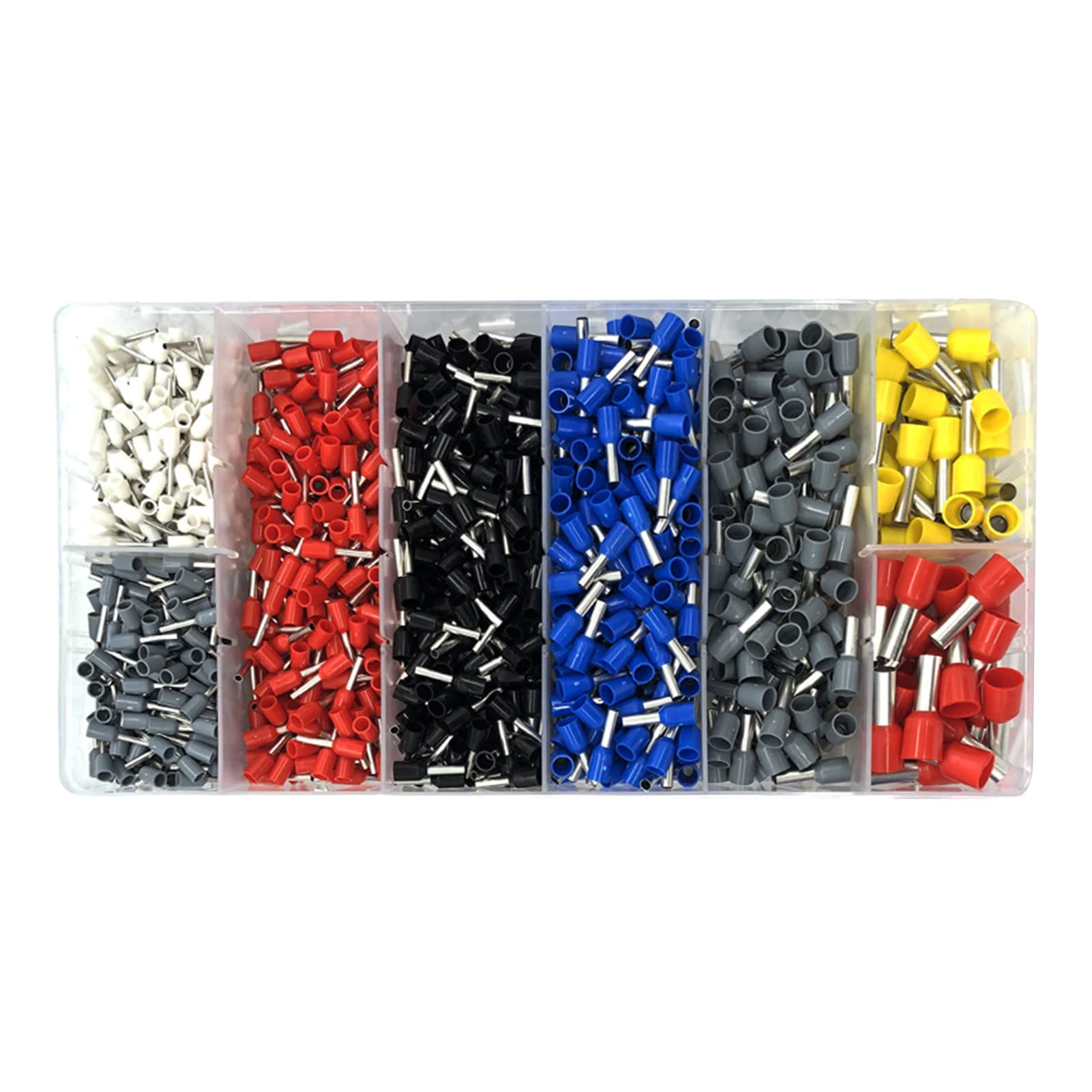 1250pcs HSC8 6-4A Tube TyTerminal Sent in White Black Red Blue low Gray M Colors 0.25-10MM2 with Storage Case FANGKAI-image-37