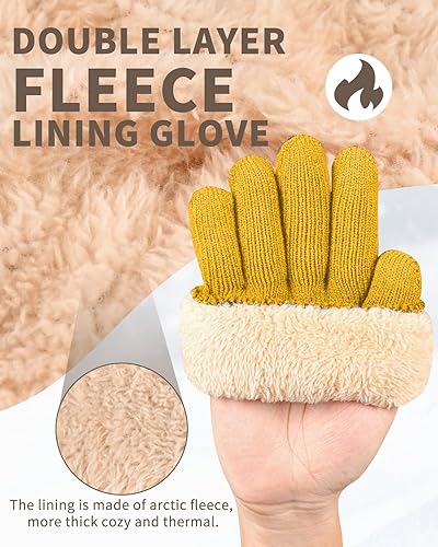 Miniatura 2 de Guantes térmicos de invierno, forro polar, para pantalla táctil, elásticos, cálidos, para correr, ciclismo, equitación, hombres y mujeres