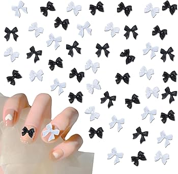 3dネイルパーツ リボン 樹脂製リボンパーツ 6色 5個入り ネイルパーツ 3Dパーツ ネイル