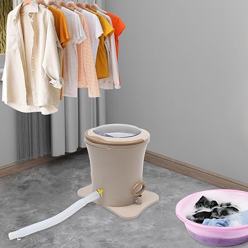 Miniatura 6 de Deshidratador manual de 2.4 galones, mini deshidratador manual, lavadora con almohadilla de prensado de ropa, mini secadora de ropa, lavadora