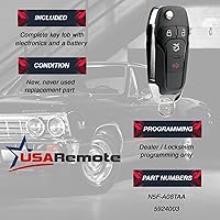 Vista 3 de Llavero con solapa para Ford Fusion 2013-2016, llave de entrada sin llaves (N5F-A08TAA 164-R7986)