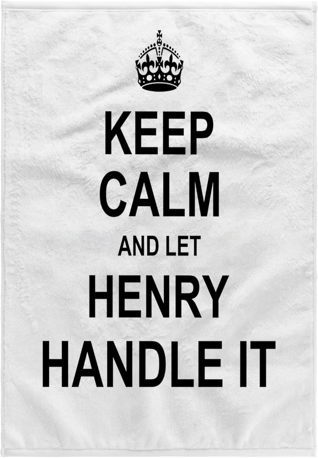 3dRose Keep Calm and Let Henry Handle it - Funny Personal Name 22x30 Bath Hand Pool Towel