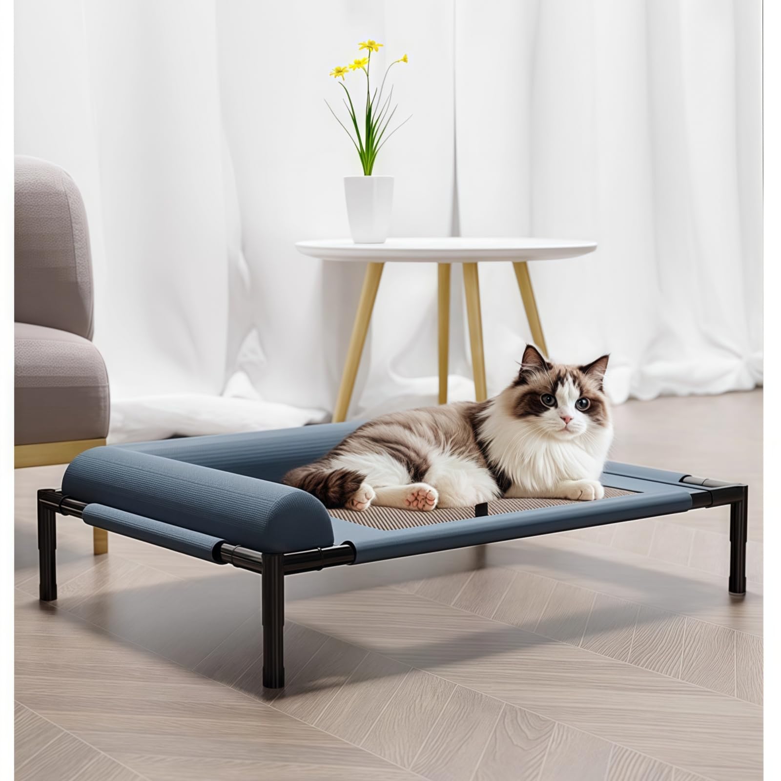 Amazon | haoyunjianjiak 犬用ベッド 夏用 高床式メッシュベッド