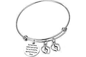 Twin Gifts for Babies: Mom Bracelets Twins Jewelry