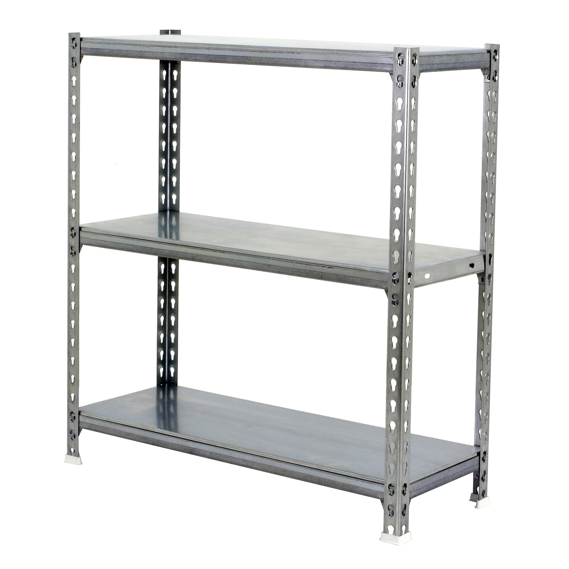 Simon Rack Garage Shelving Units 900x1000x300 mm, 3 Tier Steel Rack, 180 kg per Shelf, Galvanised - Simonclick