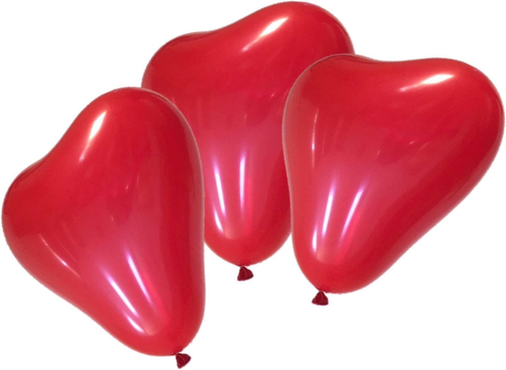 50-count 12" heart Balloons (red)