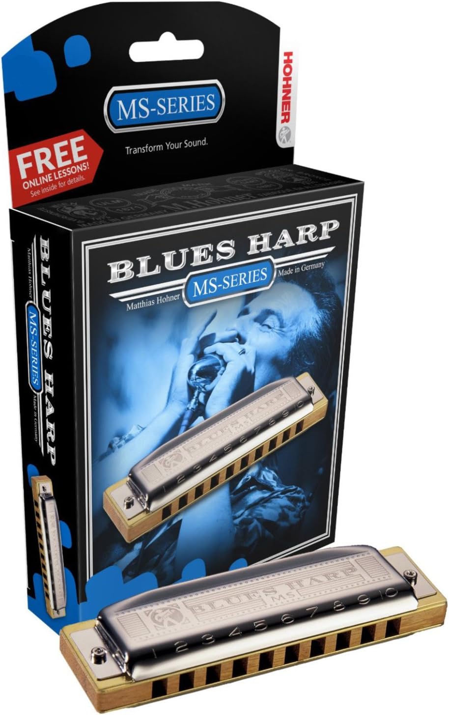 Hohner Blues Harp Harmonica, Key of G